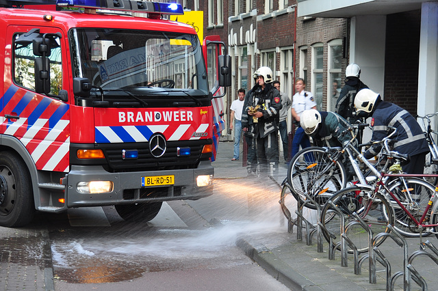 Leiden Fire Department in action