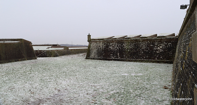 Winter scenes within Fort George, Ardersier Winter scenes within Fort George, Ardersier