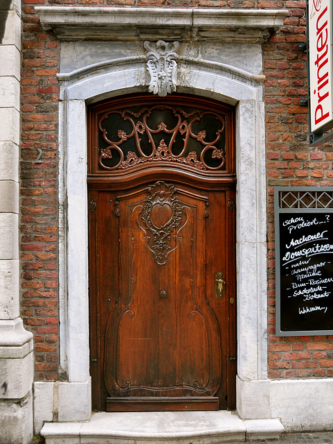 Old door in Aachen, Germany