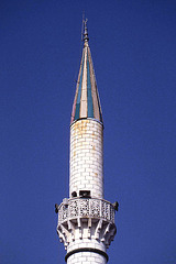 Minaret on Blue