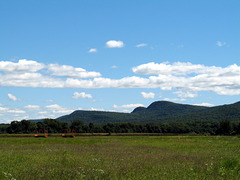 Fields and mountains