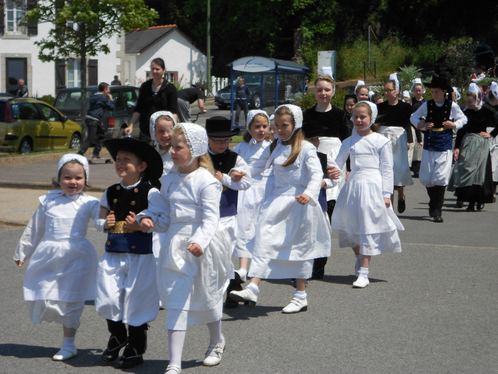 défilé pour la fête de la bretagne