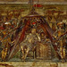 barking church, essex, c17,tomb by maximilian colt, 1625, for sir charles montague, showing him seated in a tent guarded by soldiers as if on the eve of battle