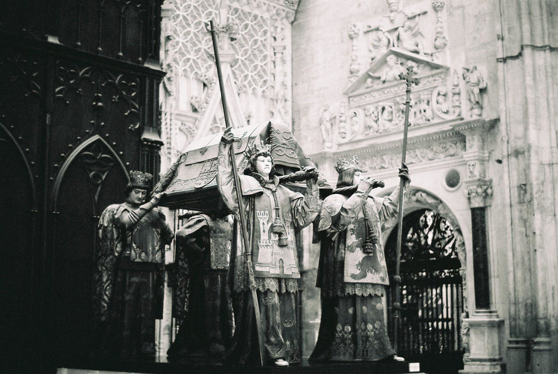 Seville La Giralda Interior Columbus' Tomb M2