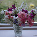 Sweet peas filling the room with their scent