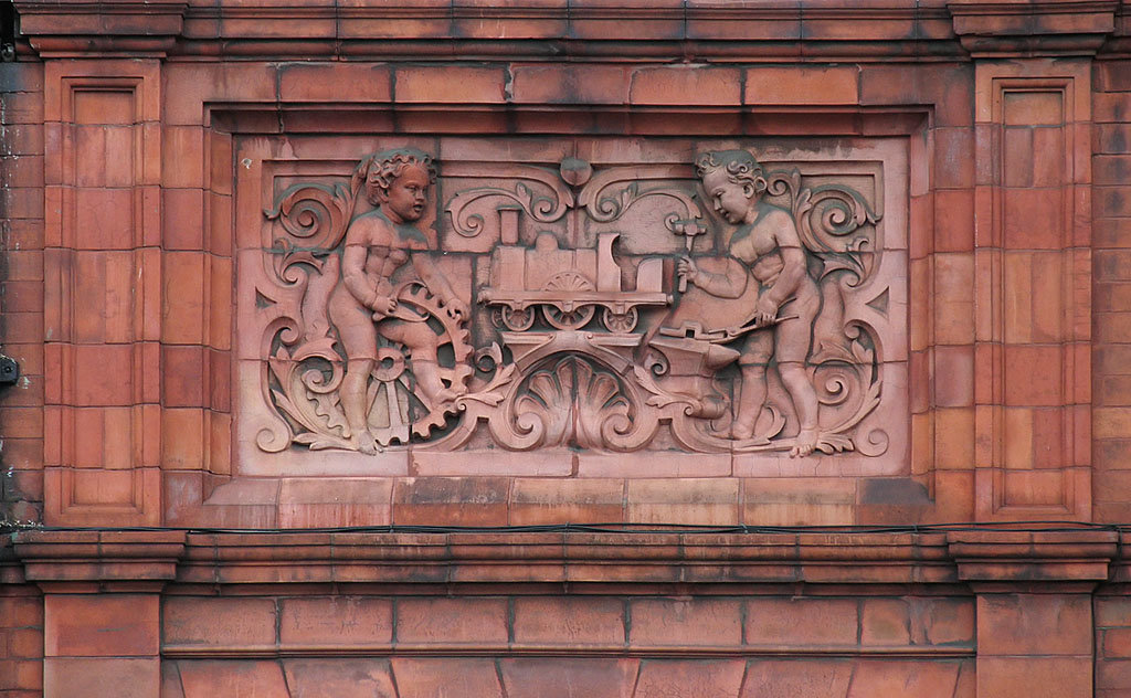 MiddlewichTechnical School and Free Library - detail