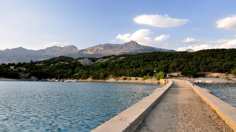 Holiday 2009 – Submerged railway bridge in the Serre-Ponçon lake