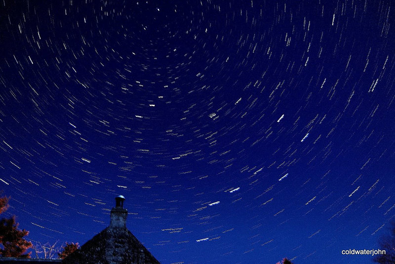 Startrails of Ursa Major Below Polaris 16 Jan 11