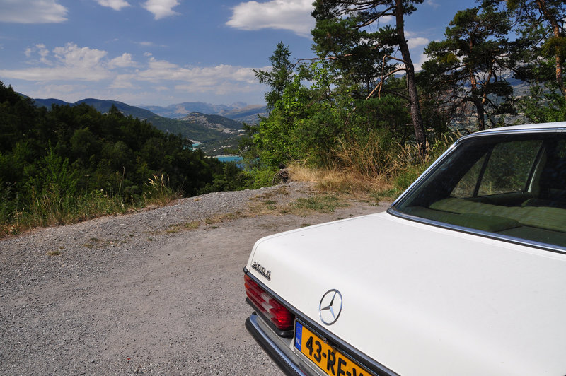 Holiday 2009 – View of the Serre-Ponçon lake with my Mercedes