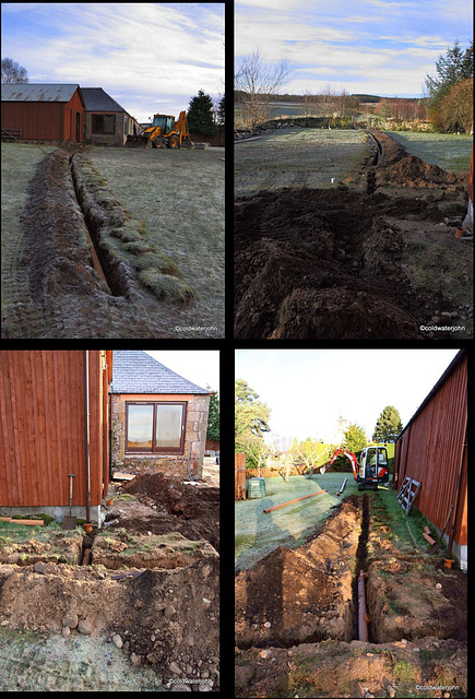 Digging ditches in a hard November frost...