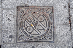 Holiday 2009 – Access cover for the gas lines in Gap, France