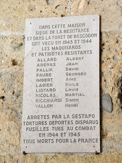 Holiday 2009 – Remembrance sign of victims of the Second World War in Boscodon Abbey