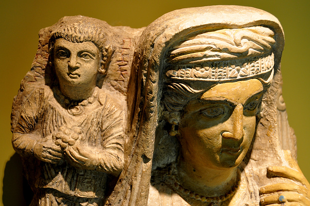 Museum of Antiquities – Tombstone for mother and daughter