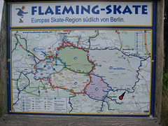 Fläming-Skate - Hinweistafel zum Standort