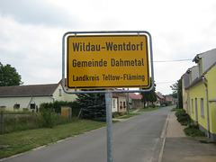 Ortseingang Bike - Dahmeradweg
