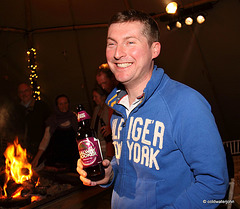 The Galway Hooker Brewmaster indulging in a little subliminal advertising!