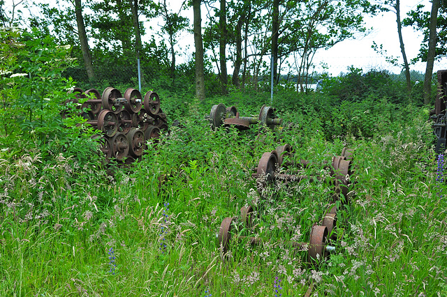 Stoom- en dieseldagen 2012 – Old axles and wheels