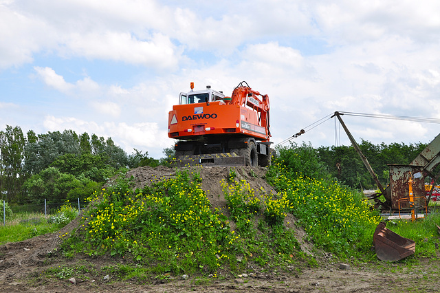 Stoom- en dieseldagen 2012 – Daewoo digger