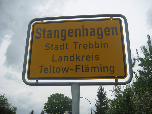 Ortseingang Stangenhagen