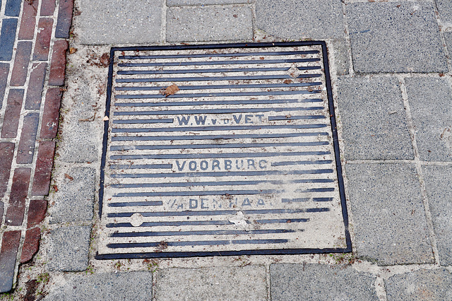 Manhole cover of W.W. v.d. Vet of Voorburg