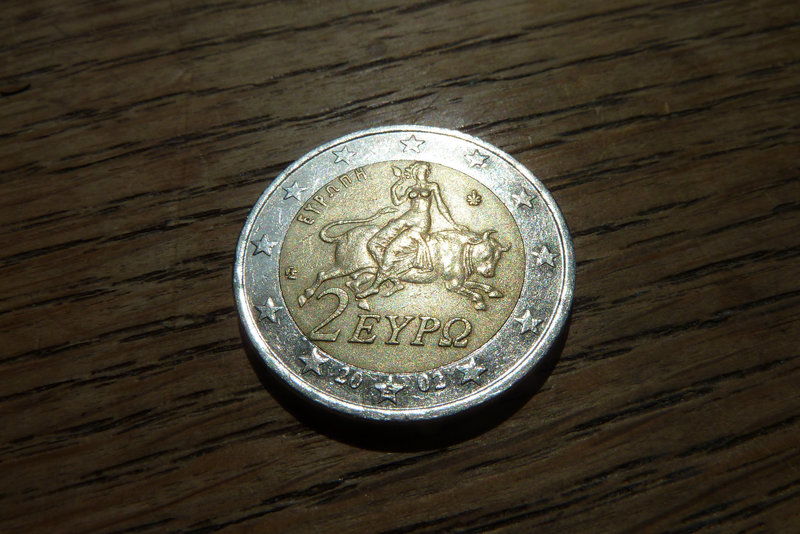 Greek euro coin