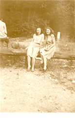 Mom and a friend, Salt Lake City, 1946 and 47.