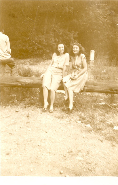 Mom and a friend, Salt Lake City, 1946 and 47.