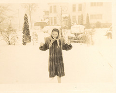 A young bride from New Orleans learning about winter.