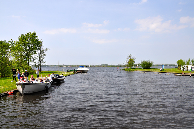 Leaving from Zevenhuizen on the ferry