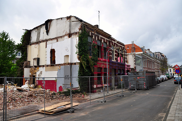 Demolition in the Ruychaverstraat in Haarlem