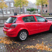 Red Opel Astra