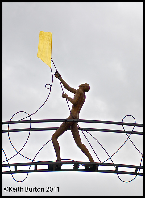 Man with kite