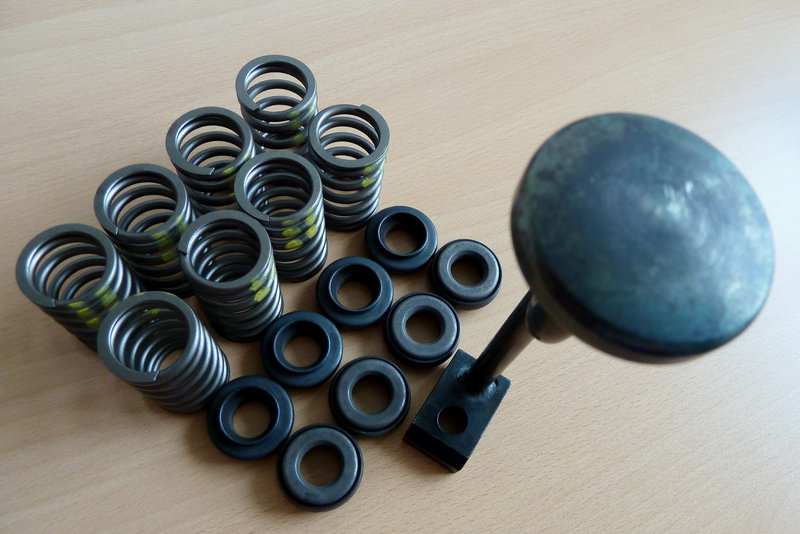 Valve springs, rotocaps and installer assembly