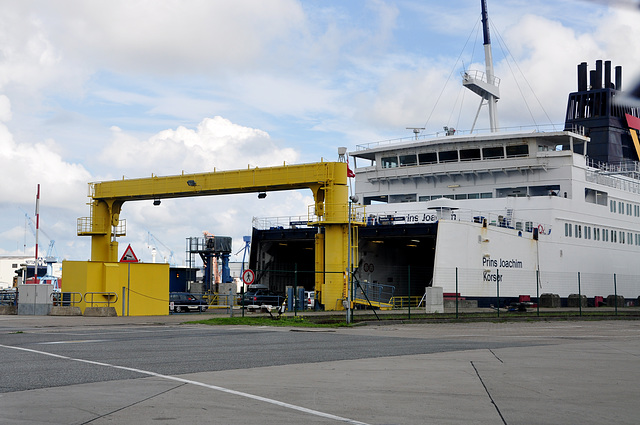 Going on the ferry from Rostock to Gedser