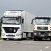Mercedes-Benz and MAN trucks