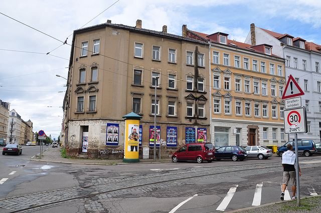 Leipzig – Apartment buildings on the road out of Leipzig