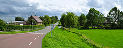 View of the Bentweg near Hazerswoude-Dorp