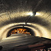 Under the arch of the Fish Bridge in Leiden