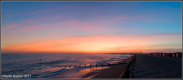 Hayling Sunset Panorama