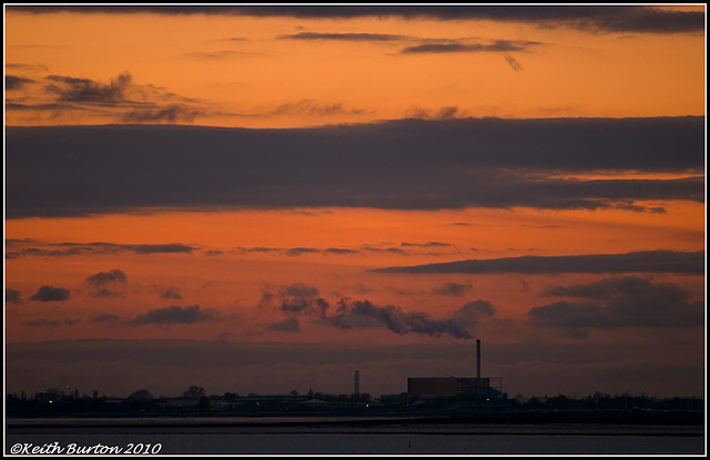 Portsmouth skyline sunset
