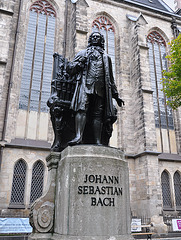Leipzig – Statue of the great Johann Sebastian Bach