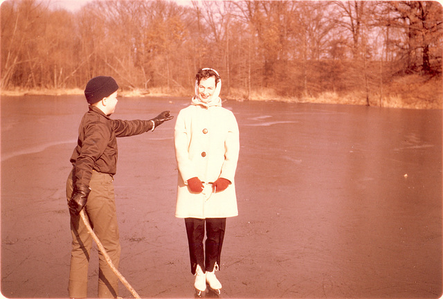 Betty and John skating at City Park about 1960