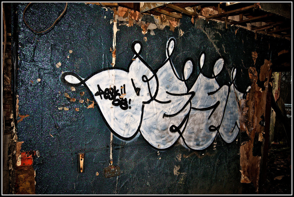 Derelict Hotel/Night Club Nr Hindhead - Graffiti