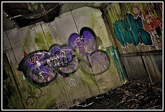 Derelict Hotel/Night Club Nr Hindhead - Graffiti