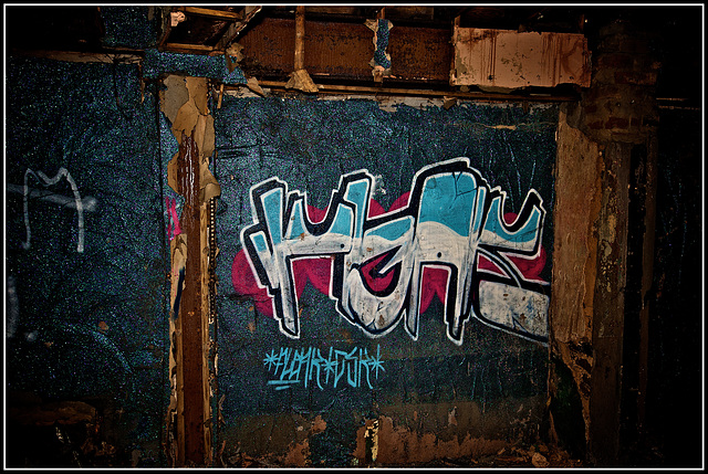 Derelict Hotel/Night Club Nr Hindhead - Graffiti