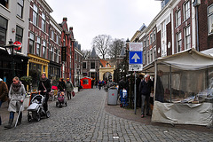 Nieuwstraat in Leiden on Saturday