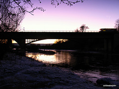 Fochabers Bridge over the Spey, at Dusk