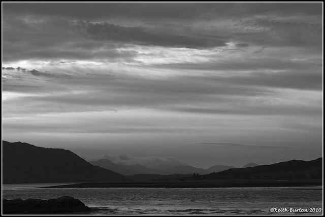 Just after sunset....Black & White