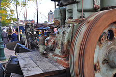 Leidens Ontzet 2012 – Old semi-diesel engine