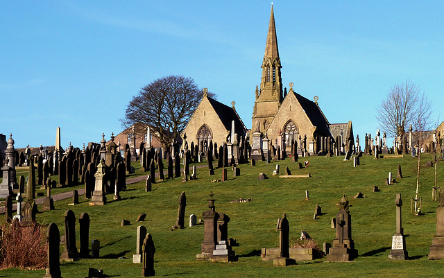 Colne chapel & cemetery.